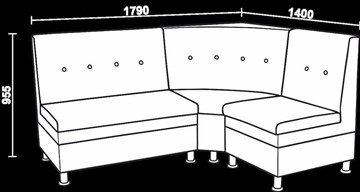 Угловой кухонный диван Нео КМ-05 ДУ в Златоусте - предосмотр 2